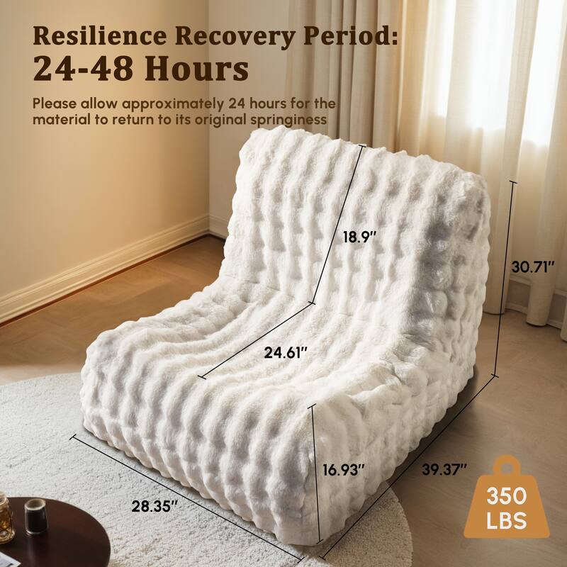 HOOOWOOO Lazy Floor Sofa Couch Corner Fireside Chair