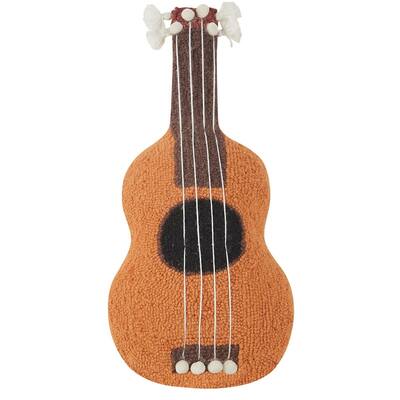 Uke with Pom Poms & Tassel Shaped Hook Pillow