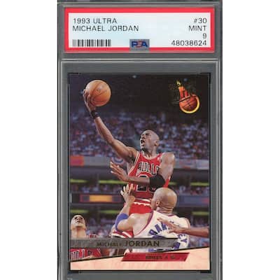 Michael Jordan 1993 Fleer Ultra Basketball Card #30 Graded PSA 9 - 8'6" x 11'6"
