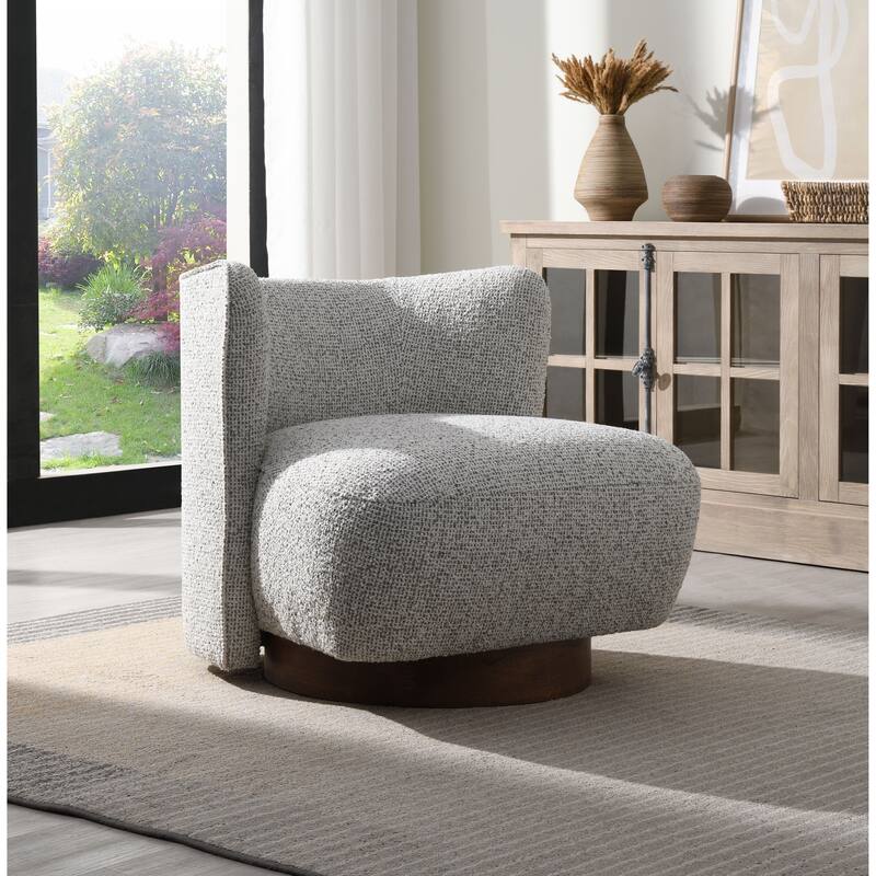 Gray Tweed Accent Chair - Gray