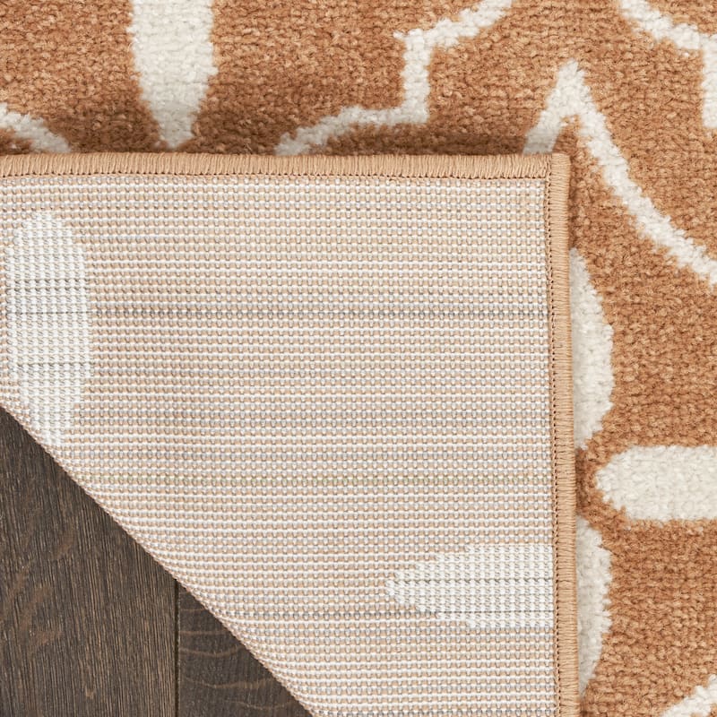 HomeRoots Geometric Modern Rectangle Outdoor Rug - 6' X 9'