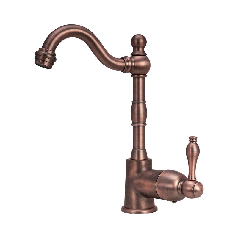 One-Handle Widespread Kitchen Bar Faucet - Antique Bronze