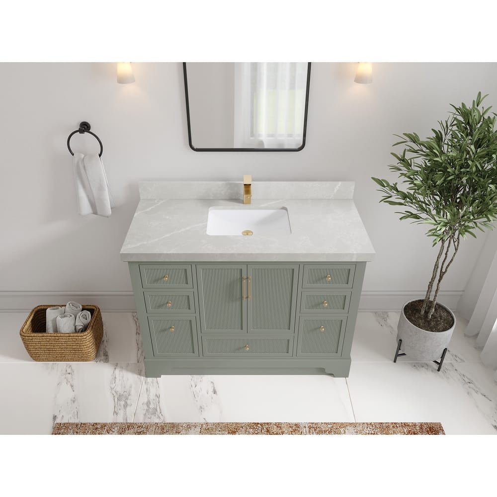 Willow Collections 48 in. W x 22 in. D Alys Single Sink Bathroom Vanity with Countertop