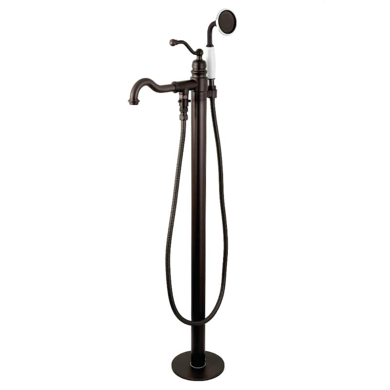 English Country Freestanding Tub Faucet with Hand Shower - Oil Rubbed Bronze