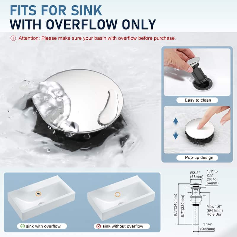 WOWOW 8 in. Widespread Double-Handle Bathroom Faucet with Drain Kit