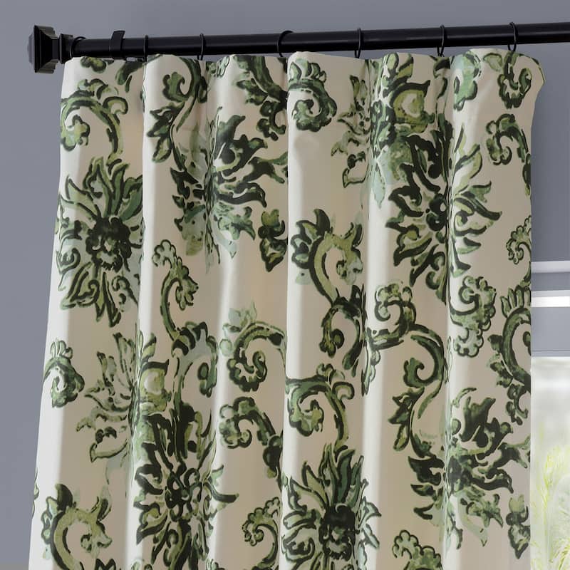Exclusive Fabrics Indonesian Printed Cotton Twill Curtain (1 Panel)