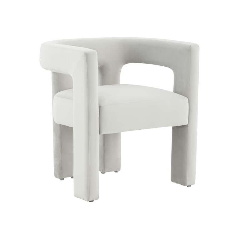 SAFAVIEH Couture Deandre Cut Out Accent Chair (Fully Assembled) - 24.8 IN W x 20.8 IN D x 26.8 IN H