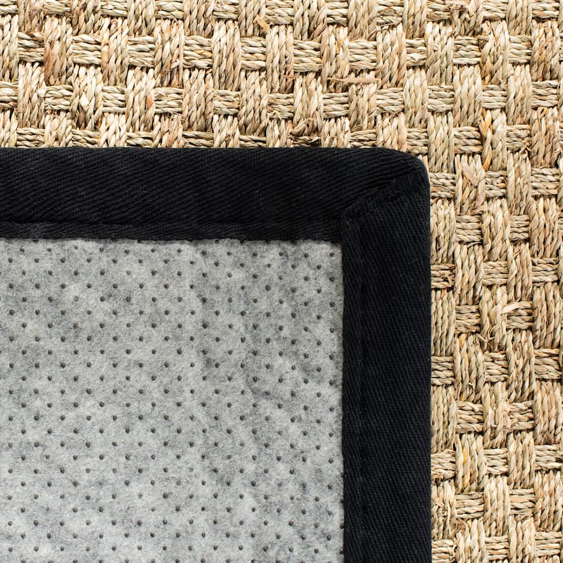 SAFAVIEH Natural Fiber Marina Basketweave Seagrass Rug