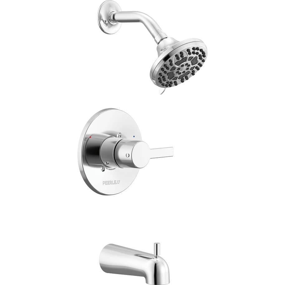 Peerless PTT14412 Flute Tub and Shower Trim Package with 1.5 GPM Multi
