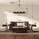 preview thumbnail 3 of 28, Allegray 12-light Farmhouse Faux Wood Wagon Wheel Chandelier with UL Certified - 42 inches
