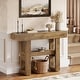 preview thumbnail 25 of 28, 41-Inch Farmhouse Console Table for Entryway, 2-Tier Narrow Sofa Table - 41.34" W x 11.81" D x 31.5" H