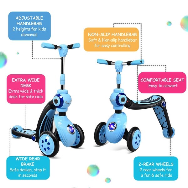 2 in 1 scooter trike