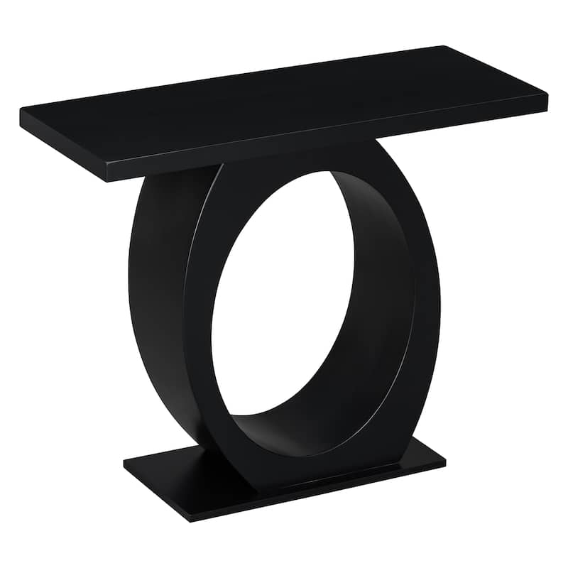 Mirod Stylish Modern Console Table with Egg-Shaped Base