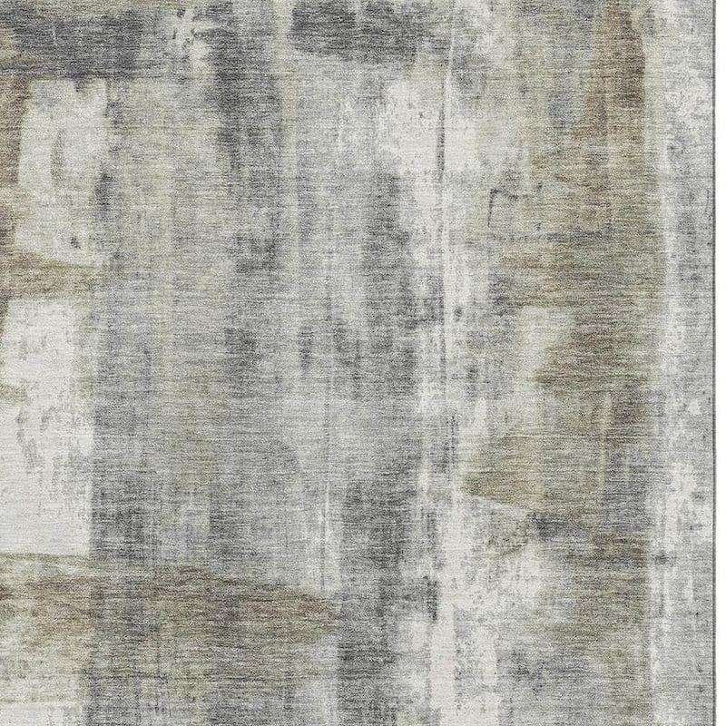 HomeRoots Abstract Transitional Rectangle Area Rug - 5' X 8'