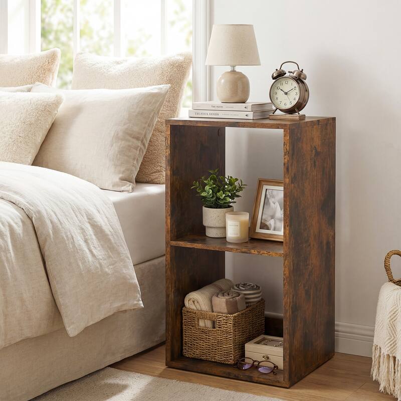 Costway 2/3-Cube Bookcase Open Back Bookshelf with Anti-tip Kit Modern