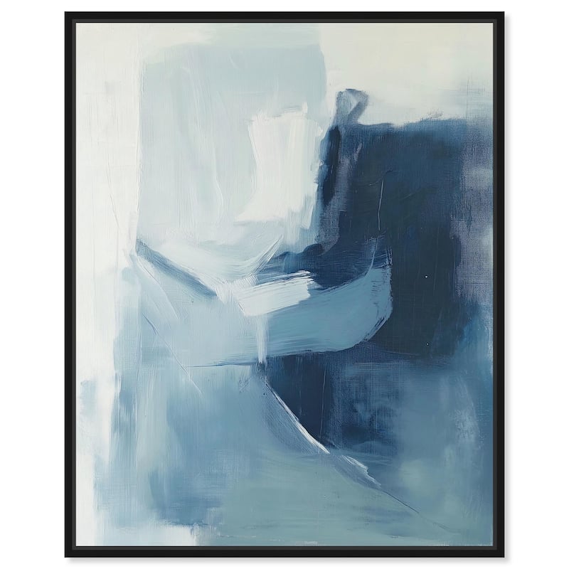 Glacial Reflections I Canvas by Art Remedy - 24" x 30" - Black