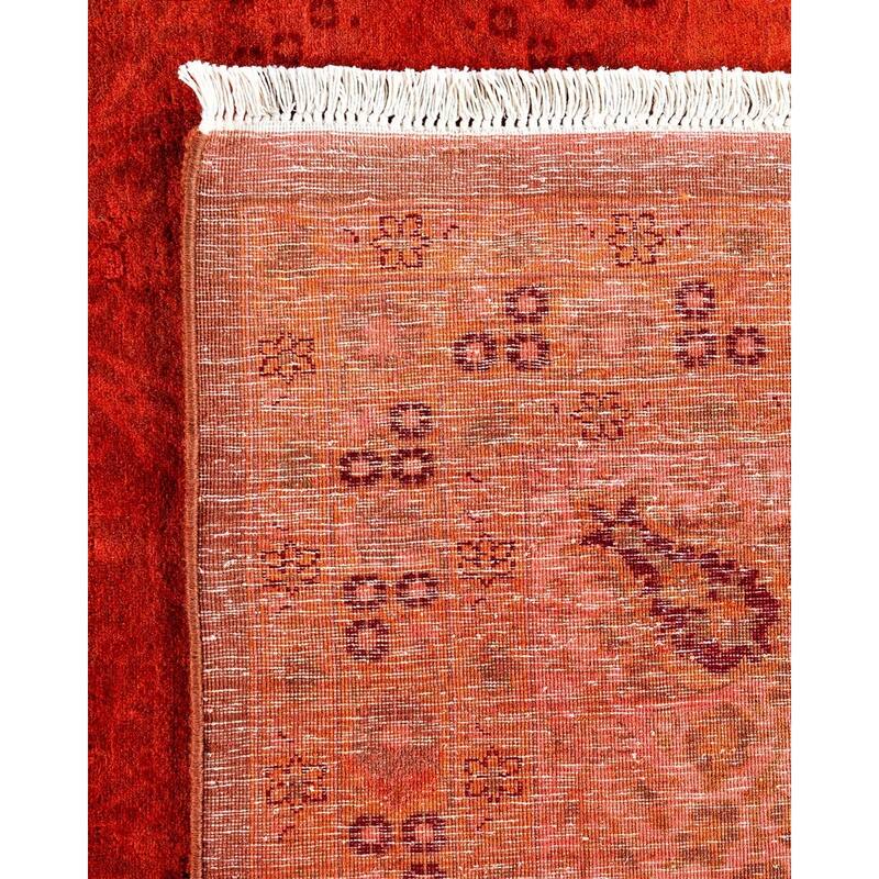 Fine Vibrance, One-of-a-Kind Hand-Knotted Area Rug - Pink, 8' 1" x 8' 3" - 8' 1" x 8' 3"