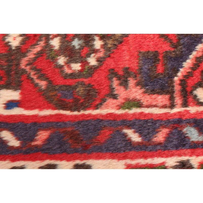 ECARPETGALLERY Hand-knotted Andelz Red Wool Rug - 3'6 x 4'11