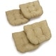 preview thumbnail 9 of 9, 19-inch U-Shaped Microsuede Chair Cushion (Set of 1, 2, or 4)
