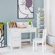 preview thumbnail 22 of 28, Costway Kids Wooden Study Desk & Chair Writing Table w/Drawer Storage