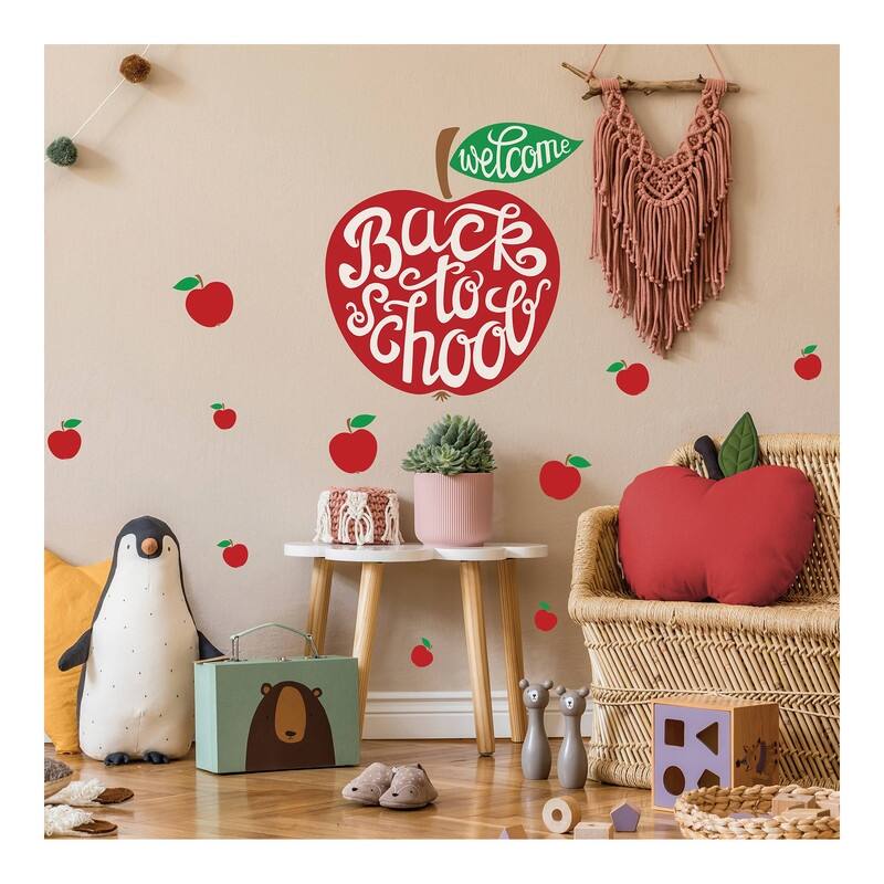 Back to School Apple Wall Decals