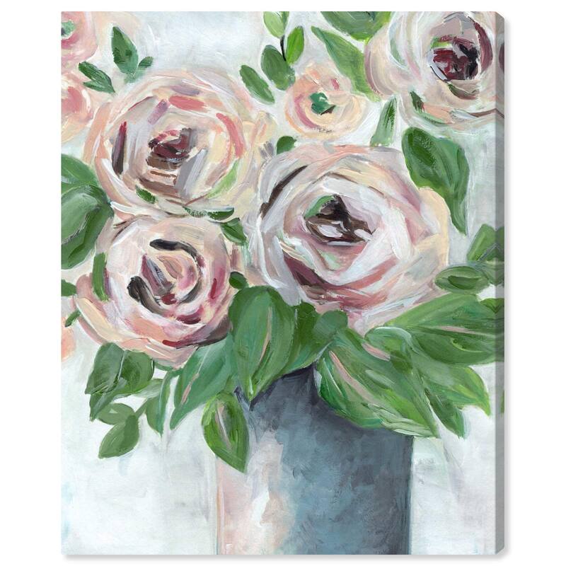Flowers from my Garden Canvas by Art Remedy, Gallery Wrapped - 36" x 45"