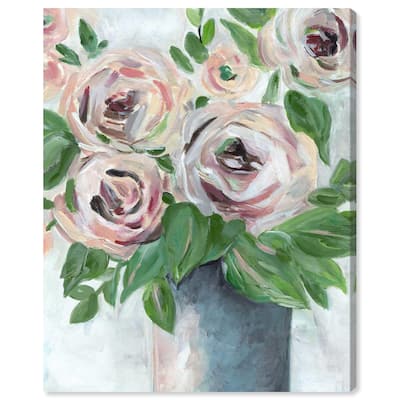 Flowers from my Garden Canvas by Art Remedy, Gallery Wrapped