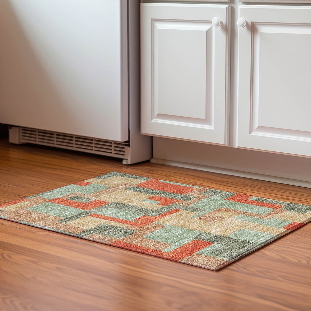Premium Washable Super Soft Geo Casual Mayfield Rug