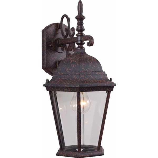 slide 2 of 2, Volume Lighting 1 Light 18.5" Height Outdoor Wall Sconce Rust