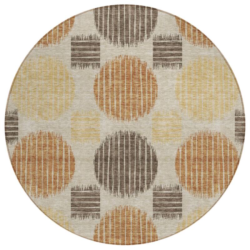 HomeRoots Geometric Transitional Rectangle Outdoor Rug