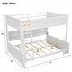 preview thumbnail 6 of 23, Wood Full XL over Queen Bunk Bed with Shelves, Storage Cabinets, USB Ports, Bunk Bed Frame w/Slats Support, No Box Spring Needed