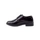 preview thumbnail 2 of 8, Josmo Boys Dress Shoes - Double Monk Strap Oxford Loafers with Hook & Loop (Toddler/Little Kid Sizes)