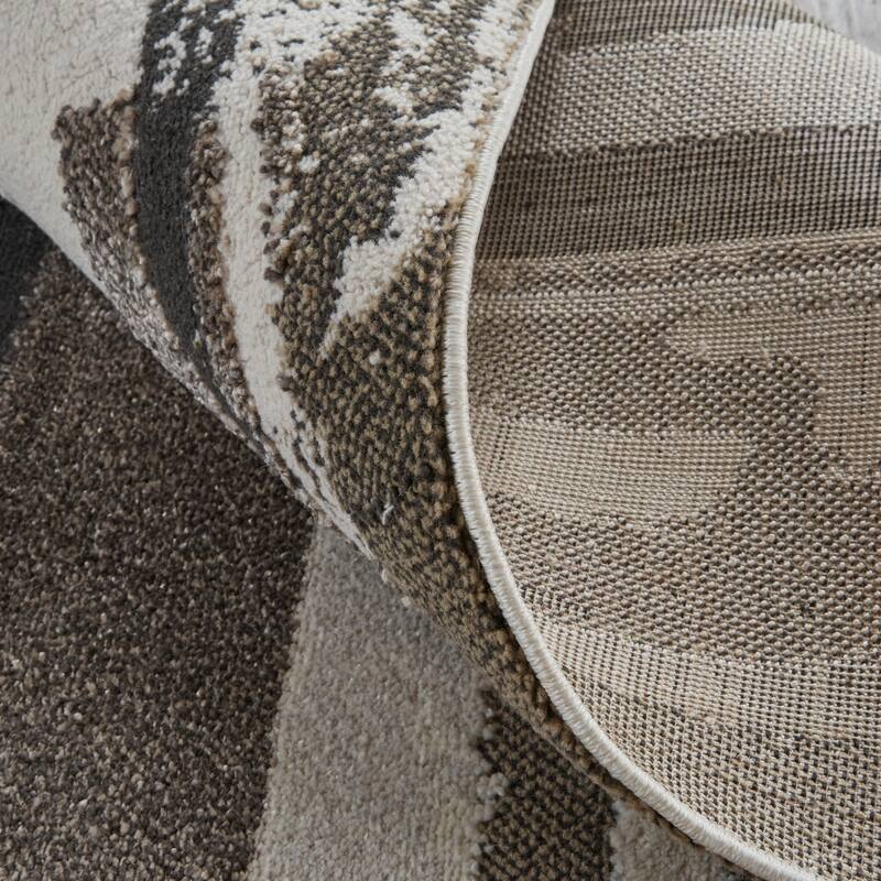 Grand Bazaar Kayden Machine Made Abstract Modern Area Rug