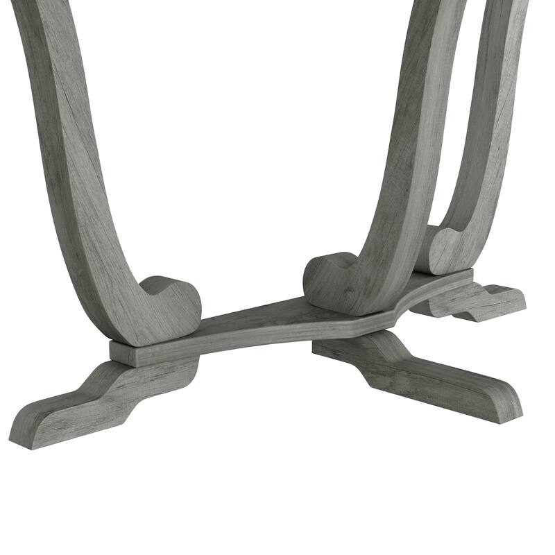 DH BASIC Farmhouse Vintage Grey Oak 48-inch Entryway Console Table by Denhour
