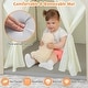 preview thumbnail 9 of 8, Montessori Style Indoor Playhouse with Storage Bin and Floor Mat for Toddlers Aged 2-6 Years Old-Beige