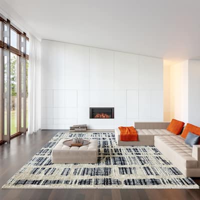 Lafayette Abstract Striped Area Rug