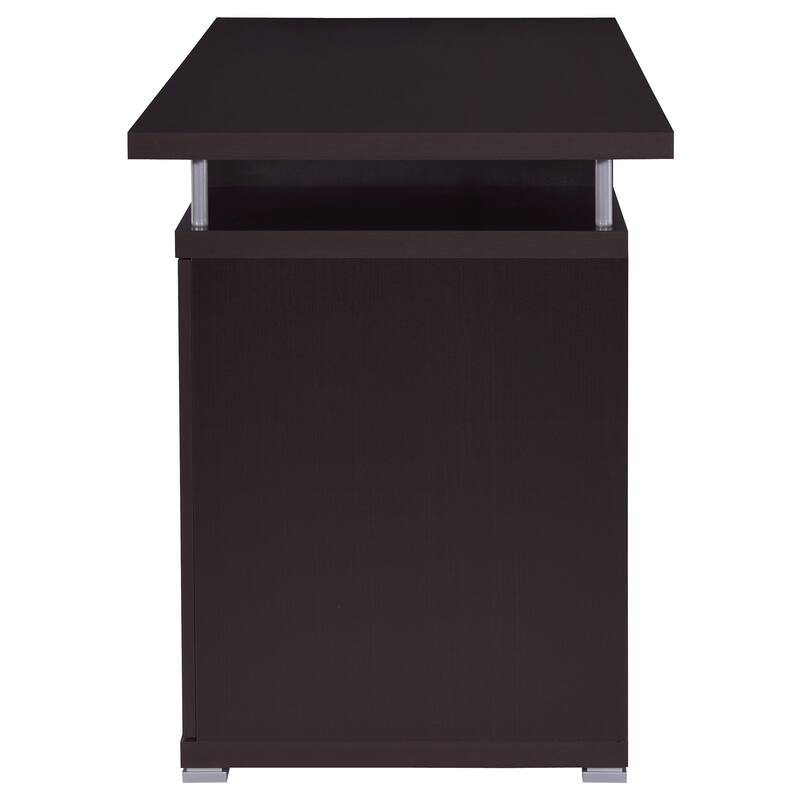 GDFStudio - Rochelle 2-Drawer Office Computer Desk with Storage Drawer, Door Cabinet