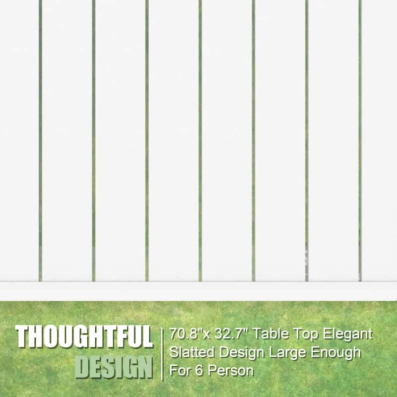 35" to 71" Aluminum Extendable Outdoor Dining Table