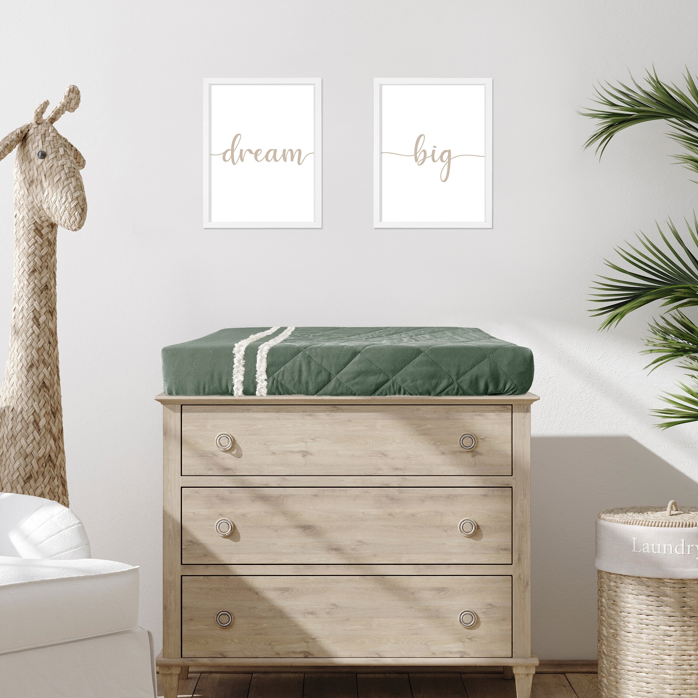 Hunter green changing pad sales cover