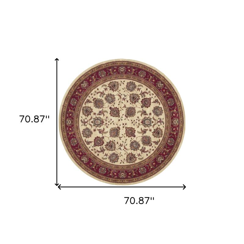 HomeRoots Oriental Traditional Rectangle Area Rug