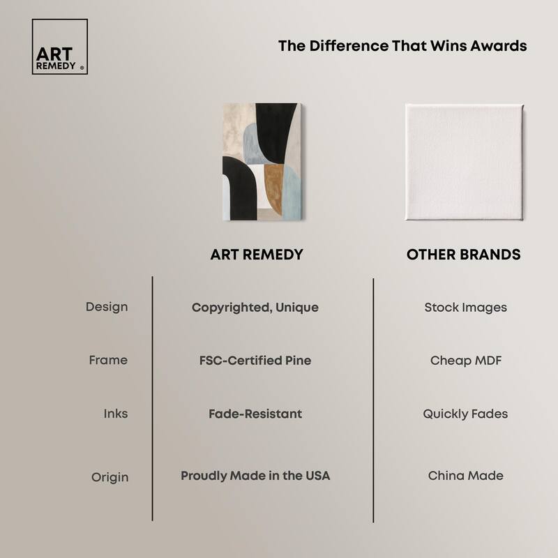 Interlocking Segments I Canvas by Art Remedy, Gallery Wrapped