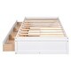 preview thumbnail 7 of 13, Concise Platform Storage Bed Frame with 3 Drawers for Twin Mattress, White