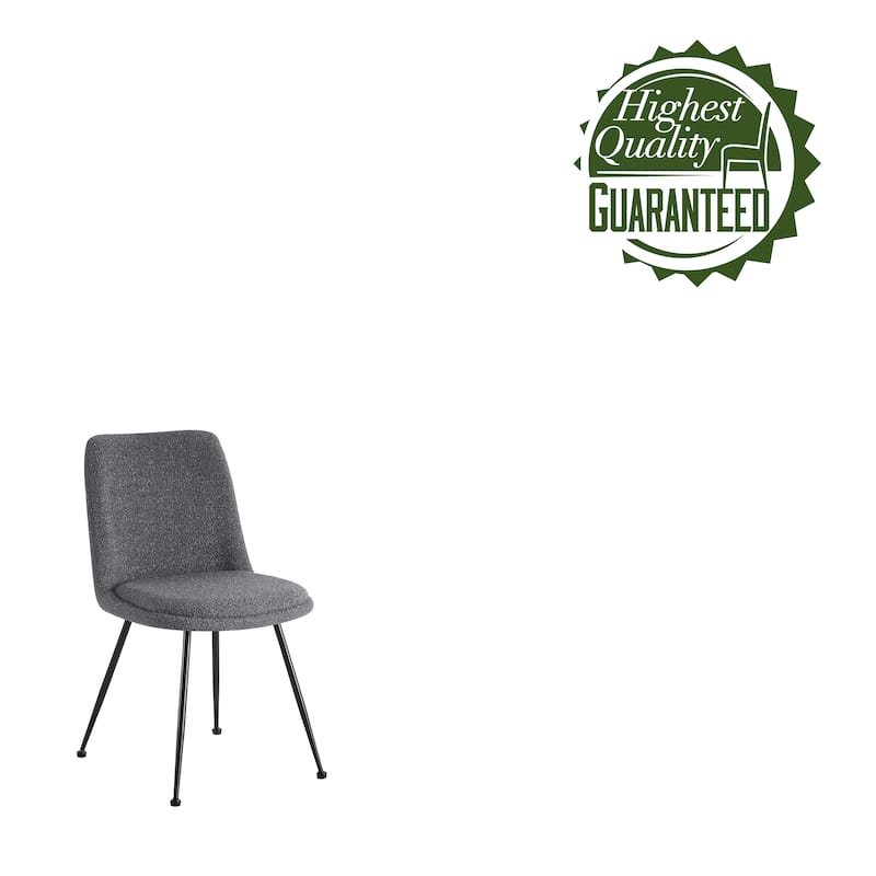Porthos Home Soren Fabric Armless Dining Chairs with Steel Legs, Set of 2