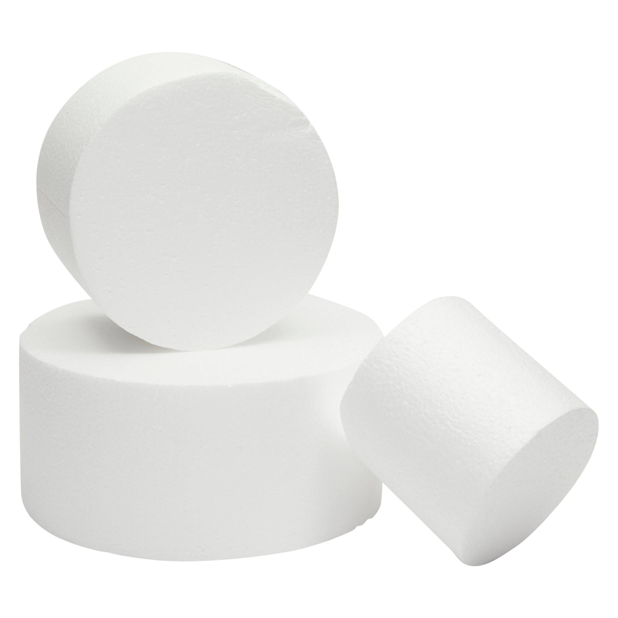 Small Foam Cake Dummy for Decorating and Wedding Display, 3 Tiers (10.8
