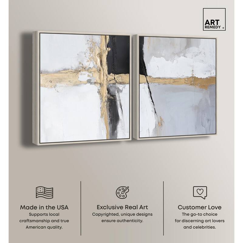 Cracks of Creation IV Canvas Set of 2 by Art Remedy