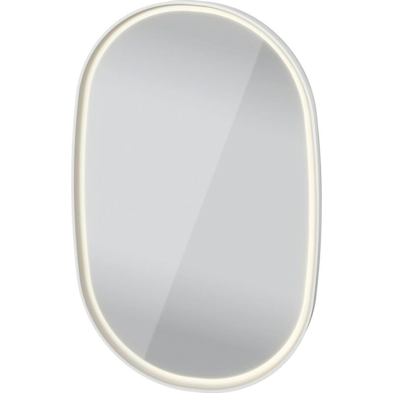Duravit AU7086000006100 Aurena 39-3/8"W x 3-1/8"H Oval Flat Framed - Matte White