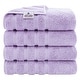 preview thumbnail 74 of 148, American Soft Linen 100% Cotton Turkish Bath Towels Large, 4 Pack Luxury Hotel Spa Quality Turkish Bath Towels Bathroom Sets Lilac