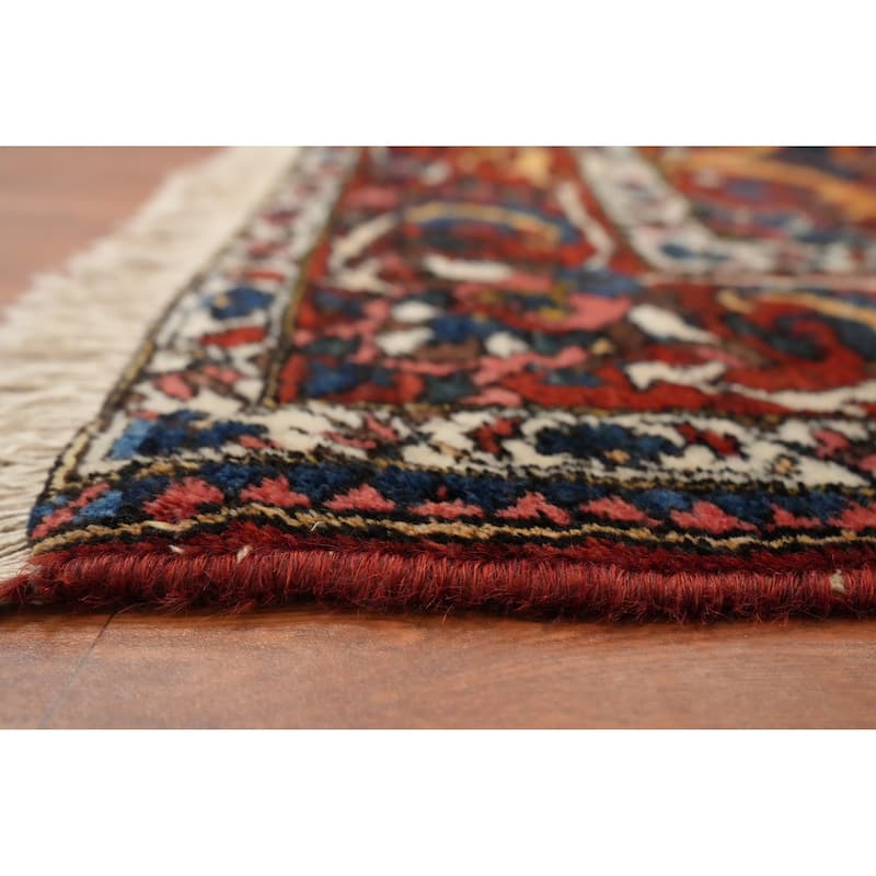 Hand Knotted Oriental 100% Wool Carpet Traditional Floral Oranges & Rust Bakhtiari Area Rug - 10' 3'' X 6' 9''
