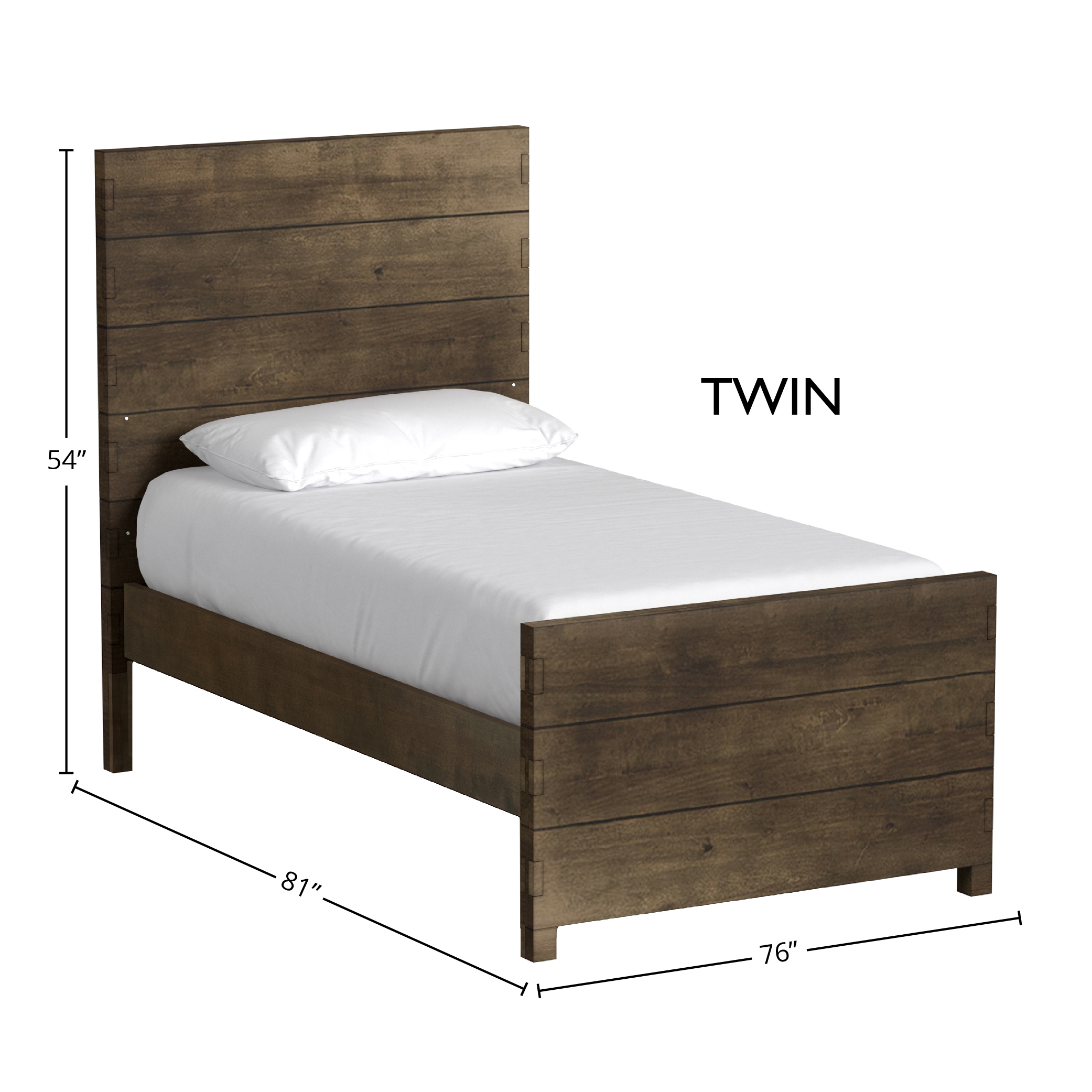 Dovetail Complete Twin Bed, Graphite - buybuy BABY - 39307690