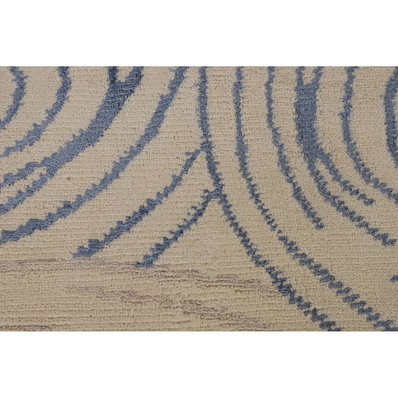 All-Over Gabbeh Oriental Area Rug Hand-Knotted Wool Carpet - 6'0" x 8'9"